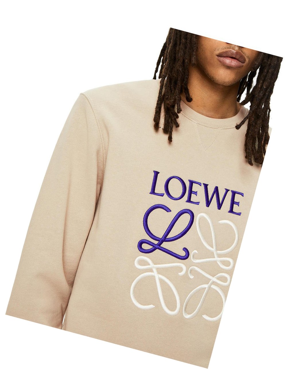 Loewe Anagram sweatshirt in cotton Grises | VDWLA-6714