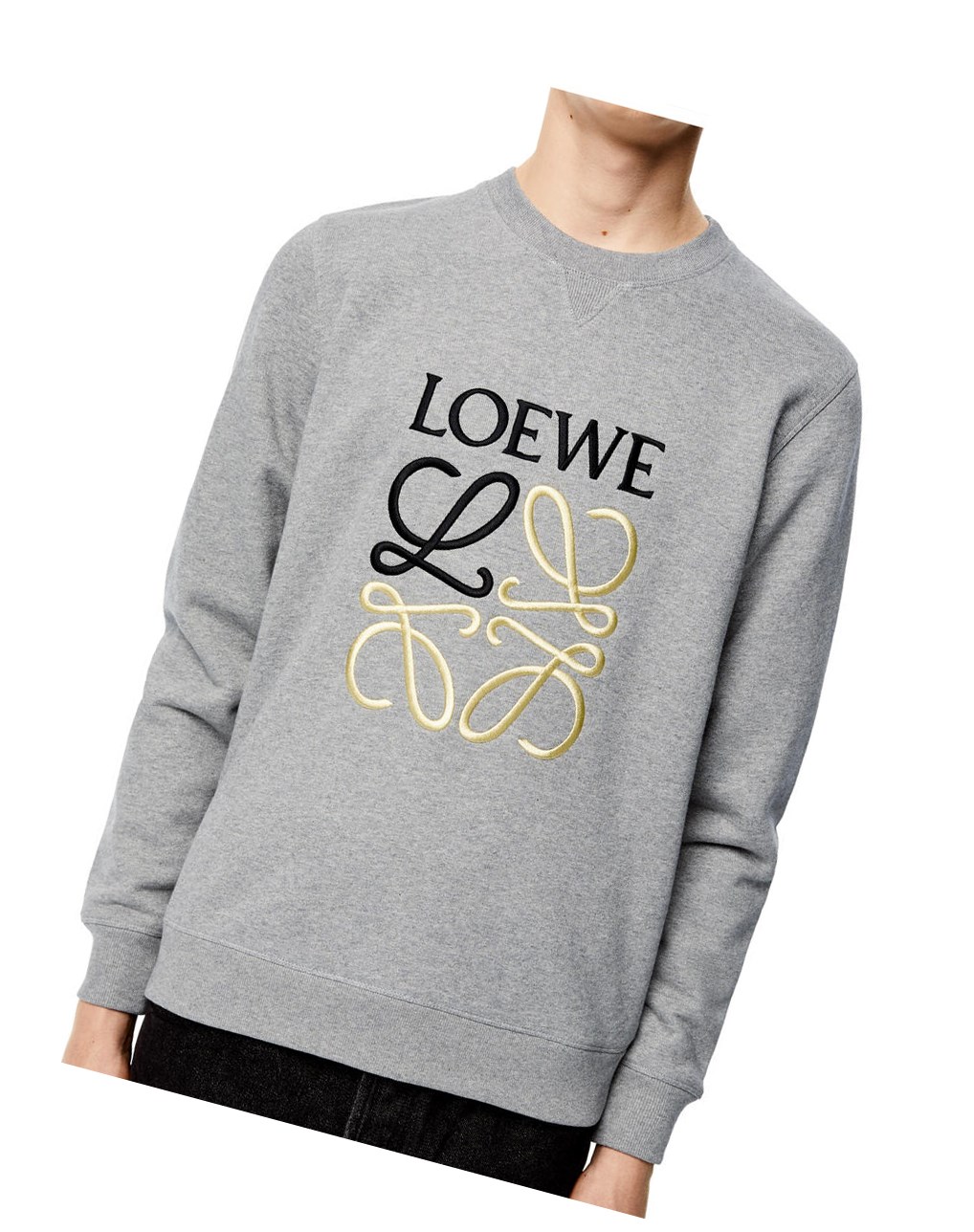 Loewe Anagram sweatshirt in cotton Grises | WOYGU-9483