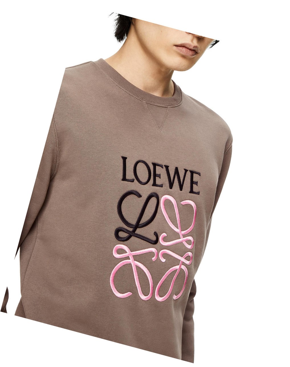 Loewe Anagram sweatshirt in cotton Grises | YFOTU-0395