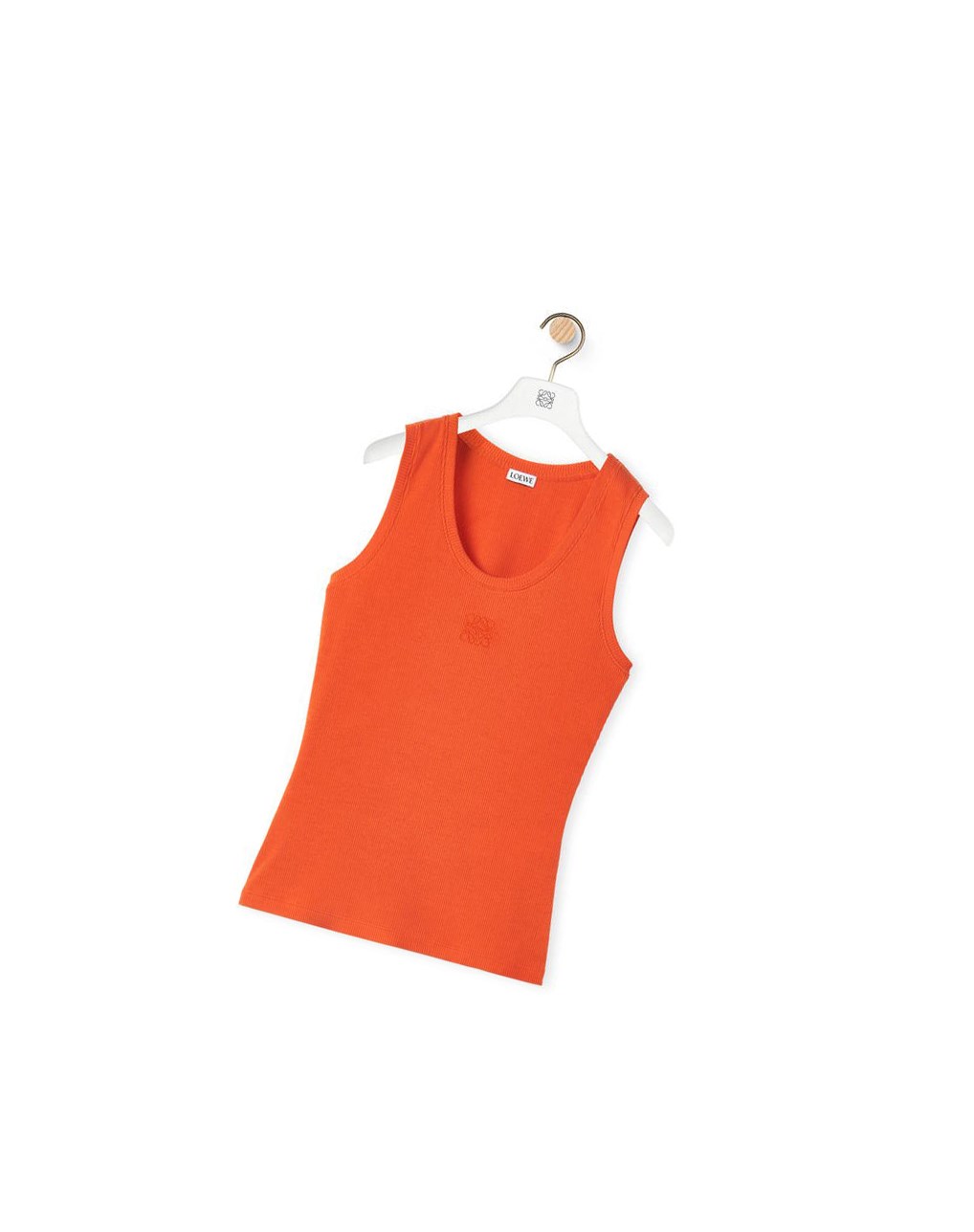 Loewe Anagram tank top in cotton Naranjas | UAQID-1245
