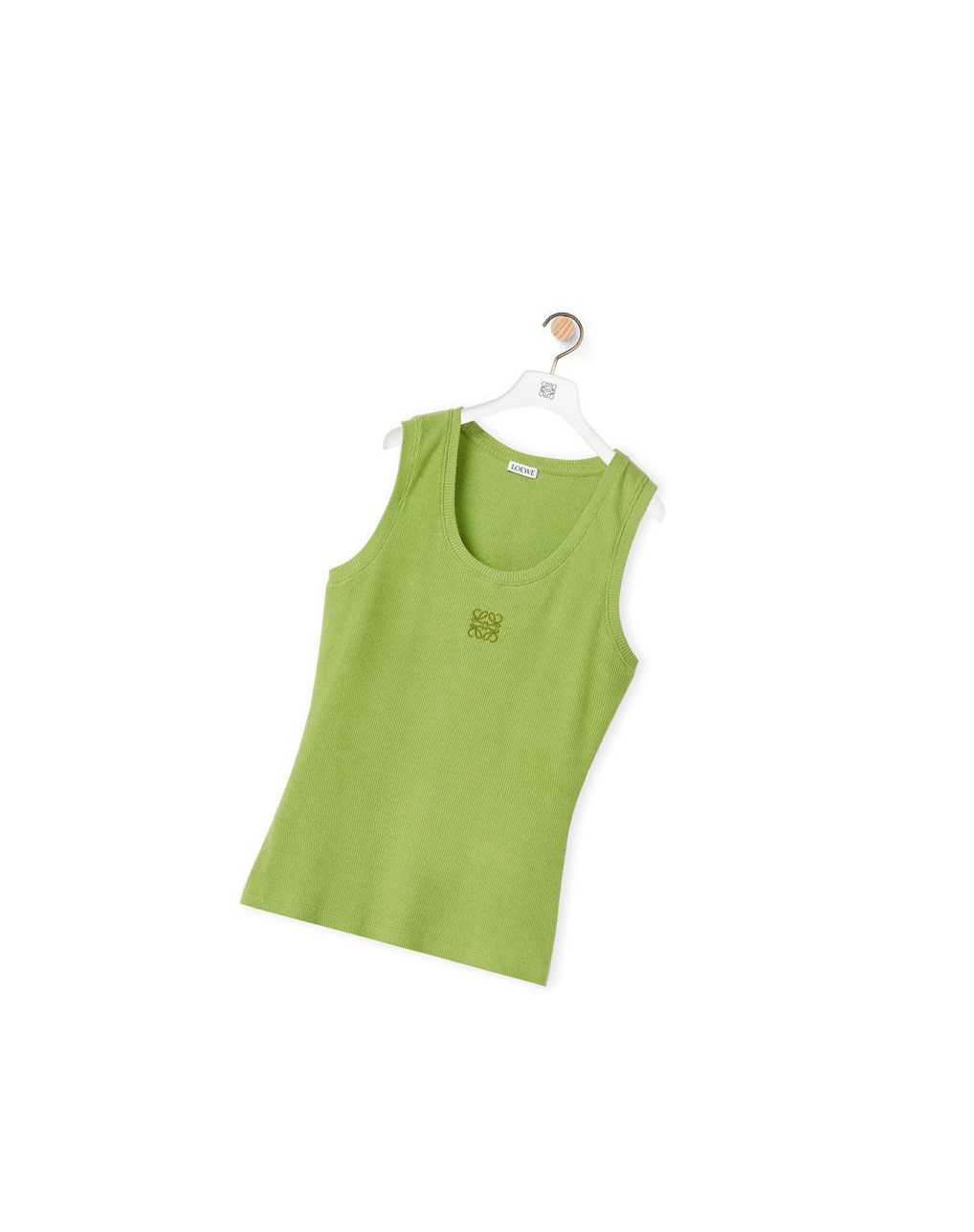 Loewe Anagram tank top in cotton Verdes | VJNWR-2964