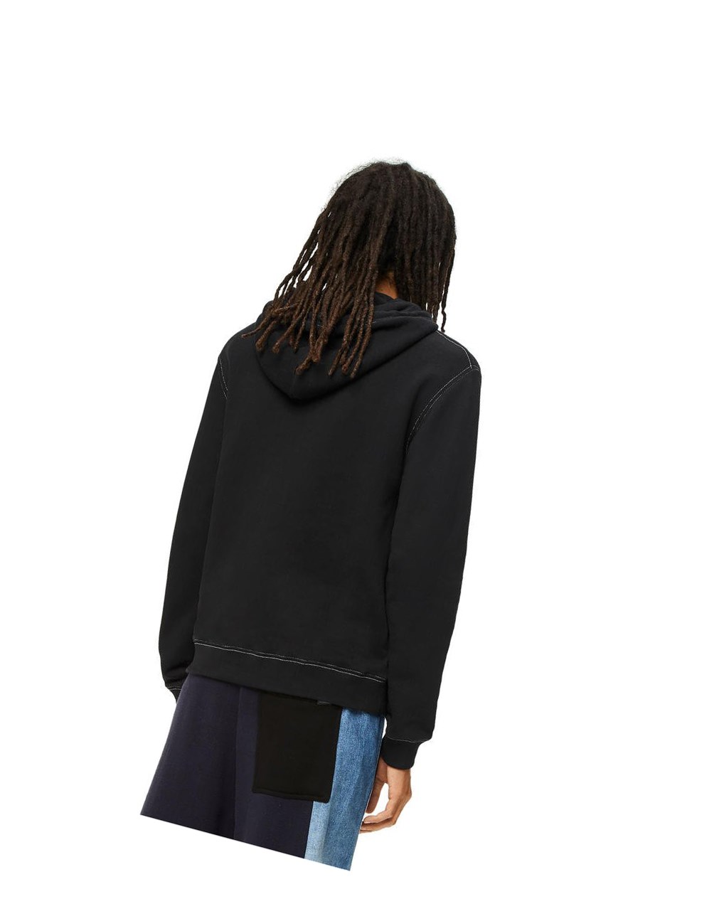 Loewe Anagram tonal hoodie in cotton Negros | YDTKE-7059
