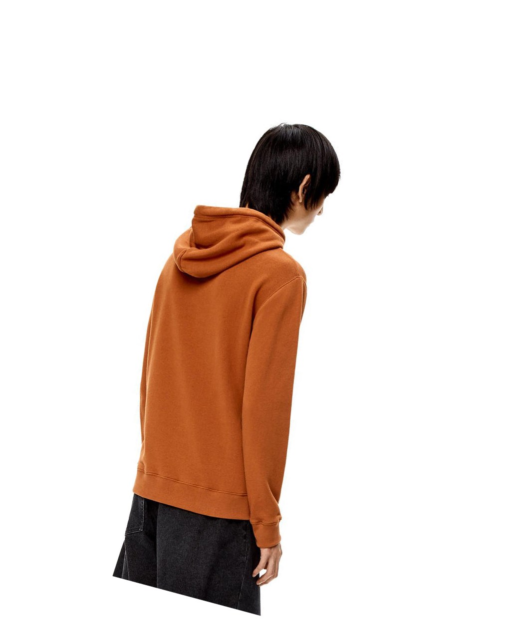 Loewe Anagram tonal hoodie in cotton Rojos | QASKF-3915