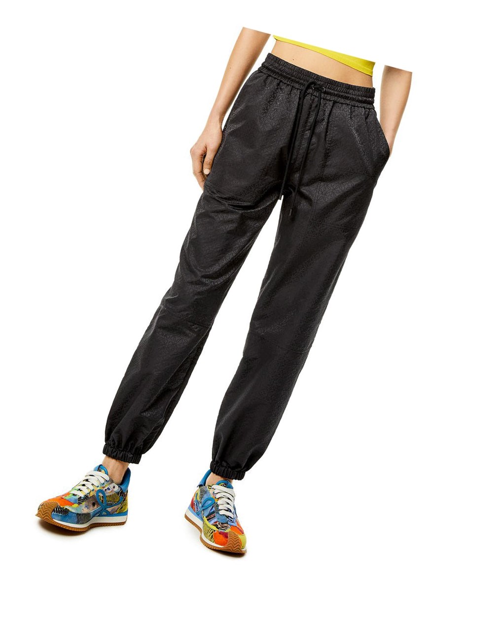 Loewe Anagram tracksuit trousers in nylon Negros | IJAHZ-5037