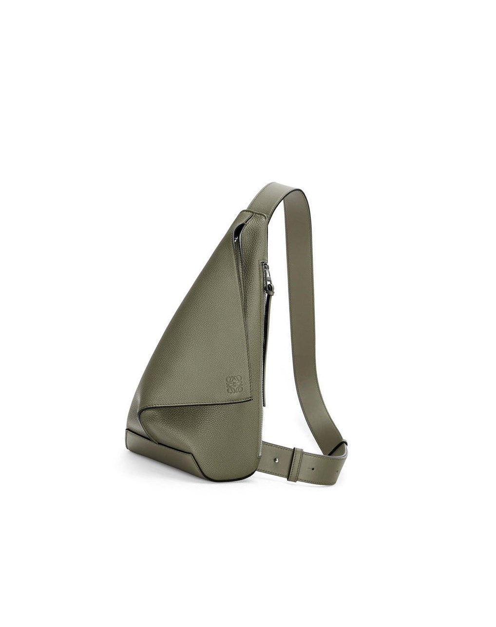 Loewe Anton sling in soft grained calfskin Kaki Verdes | MTDBN-5196