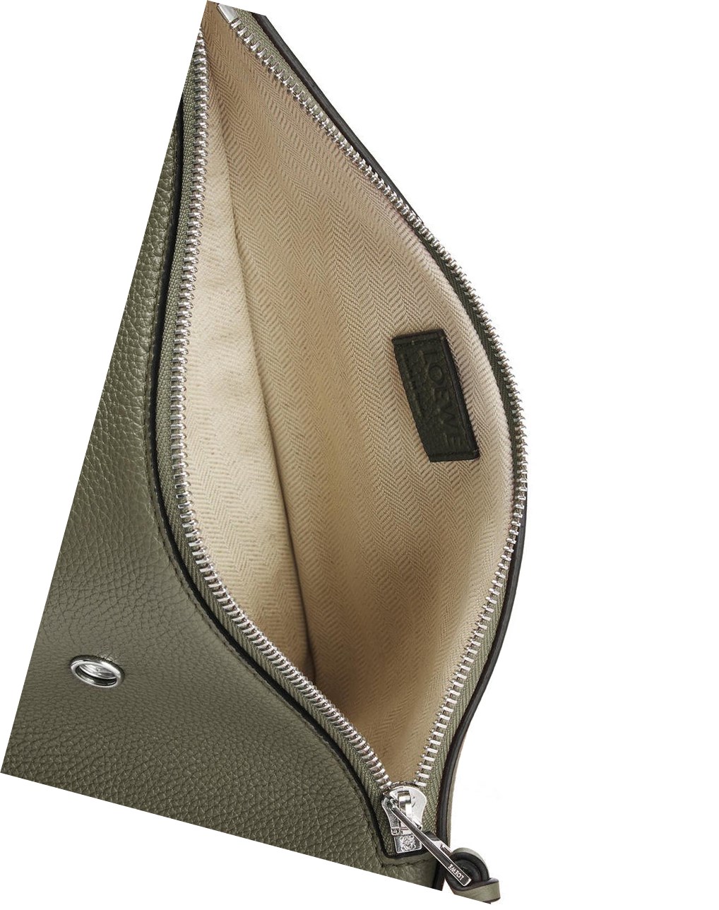 Loewe Anton sling in soft grained calfskin Kaki Verdes | MTDBN-5196