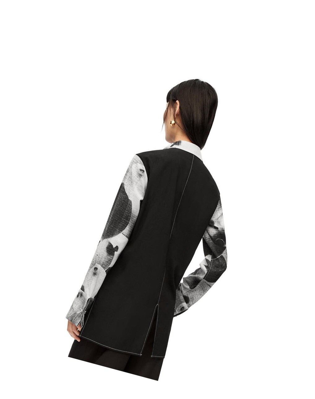 Loewe Balloon print shirt in wool Negros Blancos | FQCRJ-3189