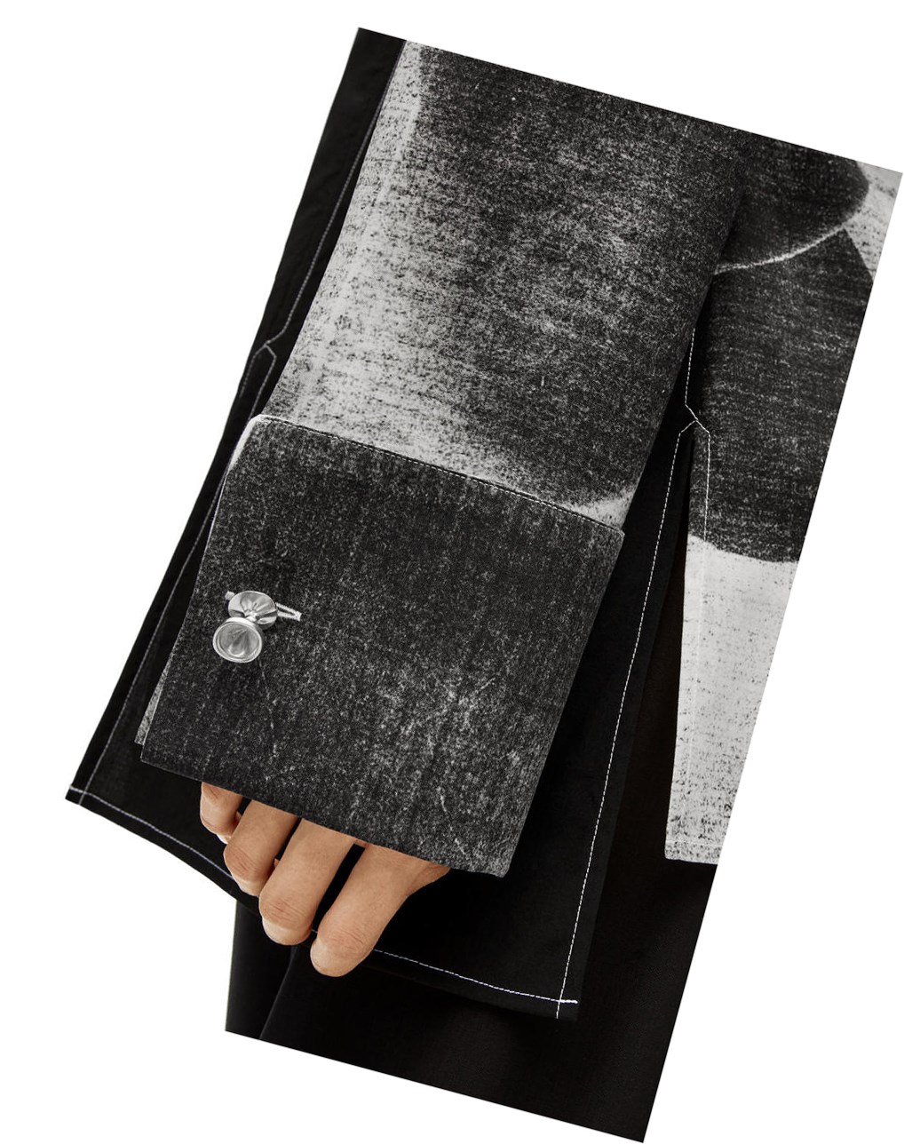 Loewe Balloon print shirt in wool Negros Blancos | FQCRJ-3189