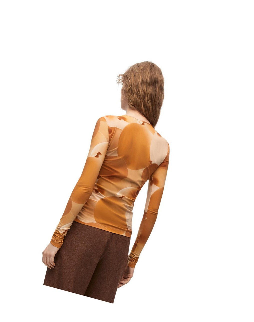 Loewe Balloon print top in technical jersey Multicolor | BGAFJ-8140
