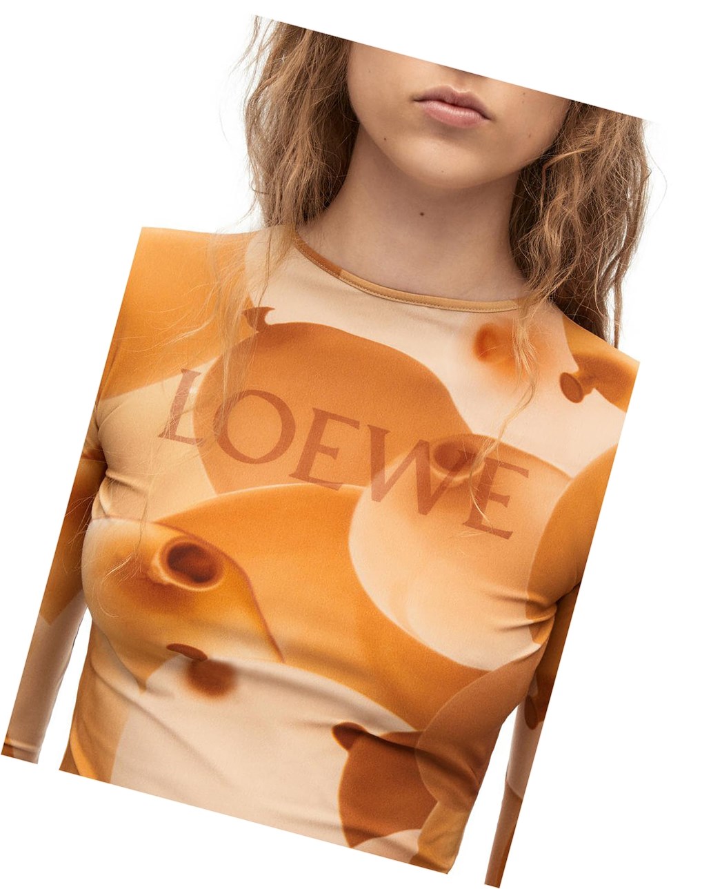 Loewe Balloon print top in technical jersey Multicolor | BGAFJ-8140