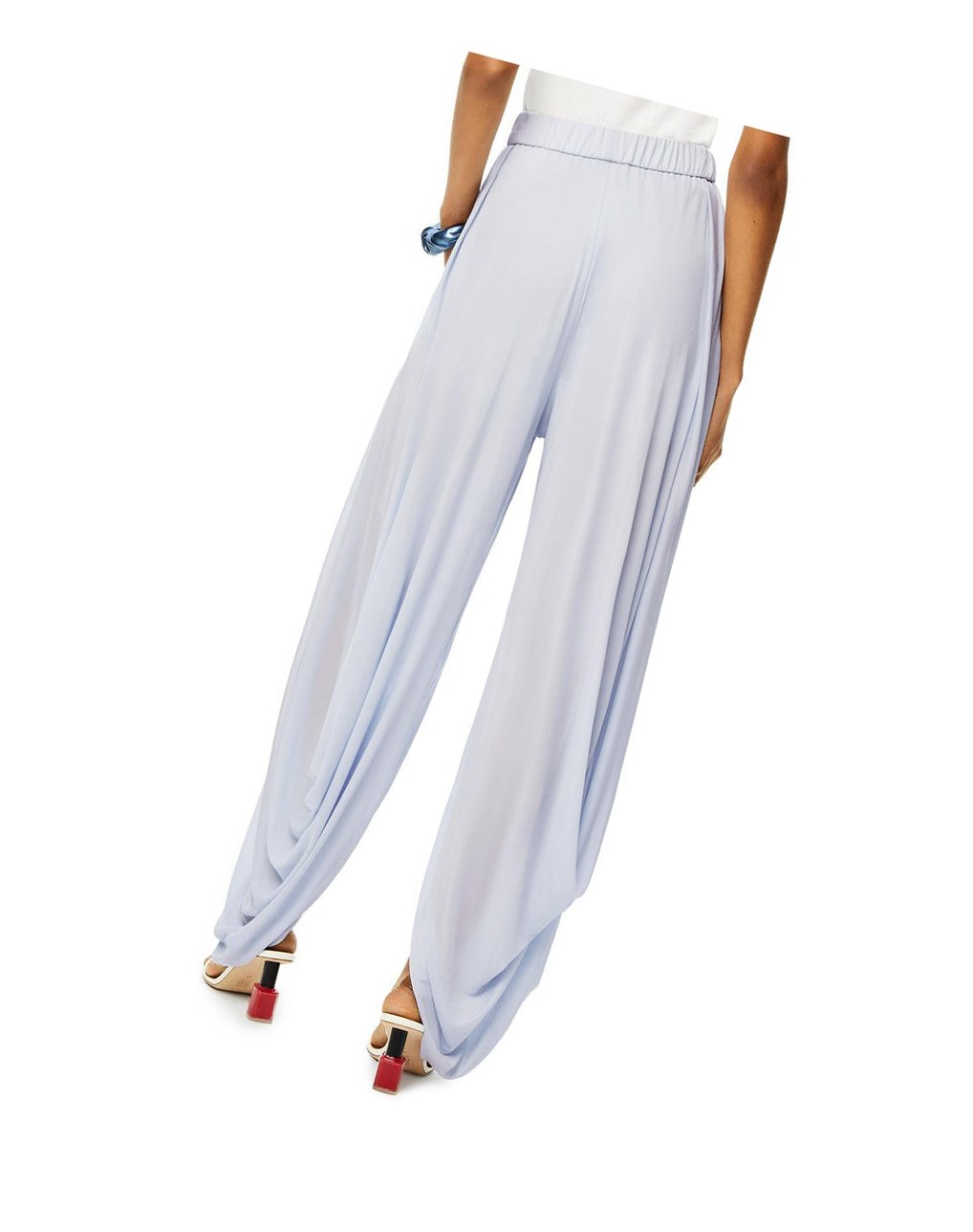 Loewe Balloon trousers in viscose Azules Claro | WBXNU-1602
