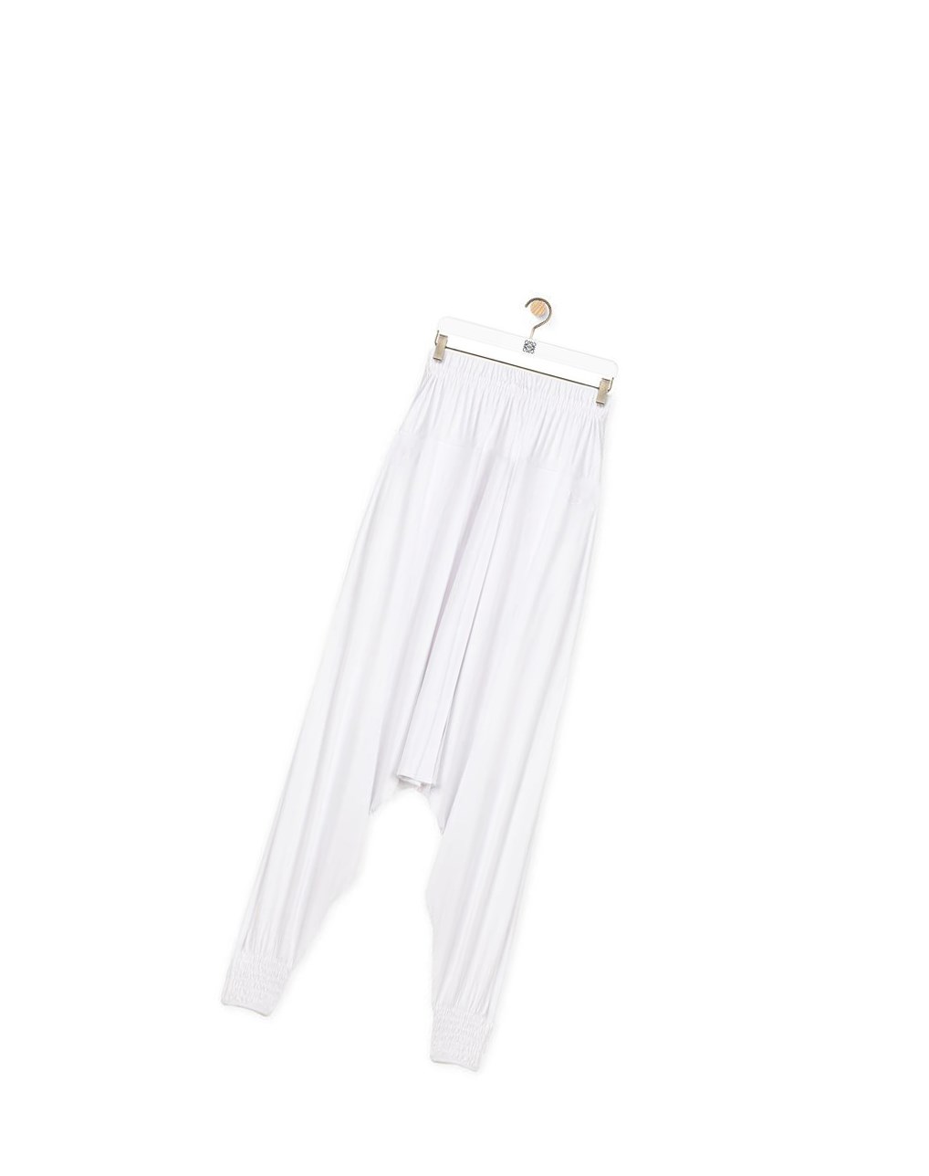 Loewe Balloon trousers in viscose Blancos | GUVQB-4918