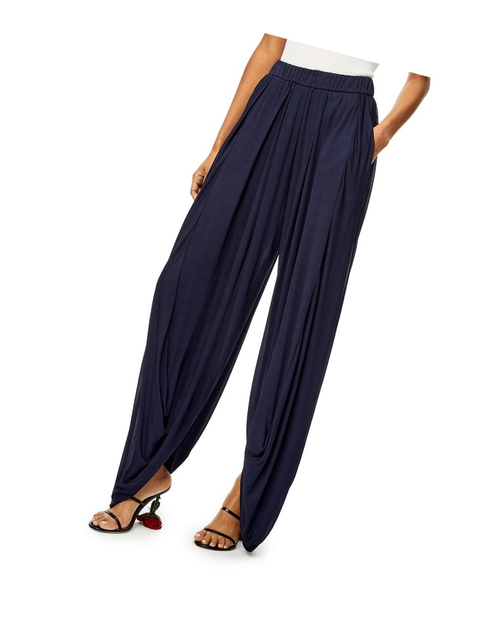 Loewe Balloon trousers in viscose Night | ATFEG-4957