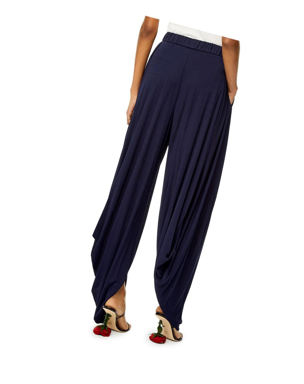 Loewe Balloon trousers in viscose Night | ATFEG-4957