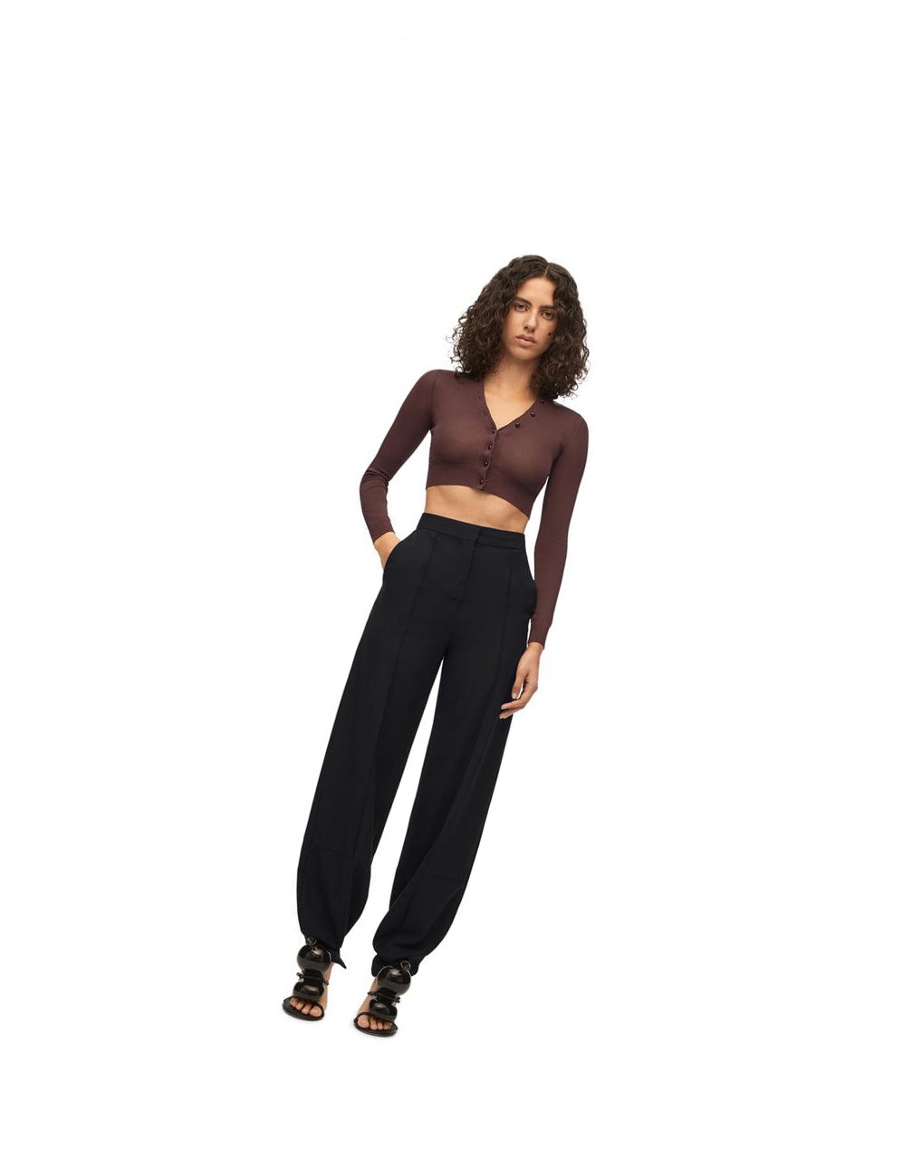 Loewe Balloon trousers in wool Negros | MFONI-8540