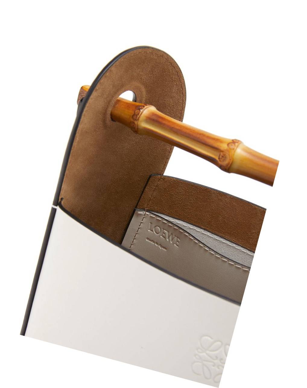 Loewe Bamboo bucket bag in calfskin Blancos | ERYXJ-6712