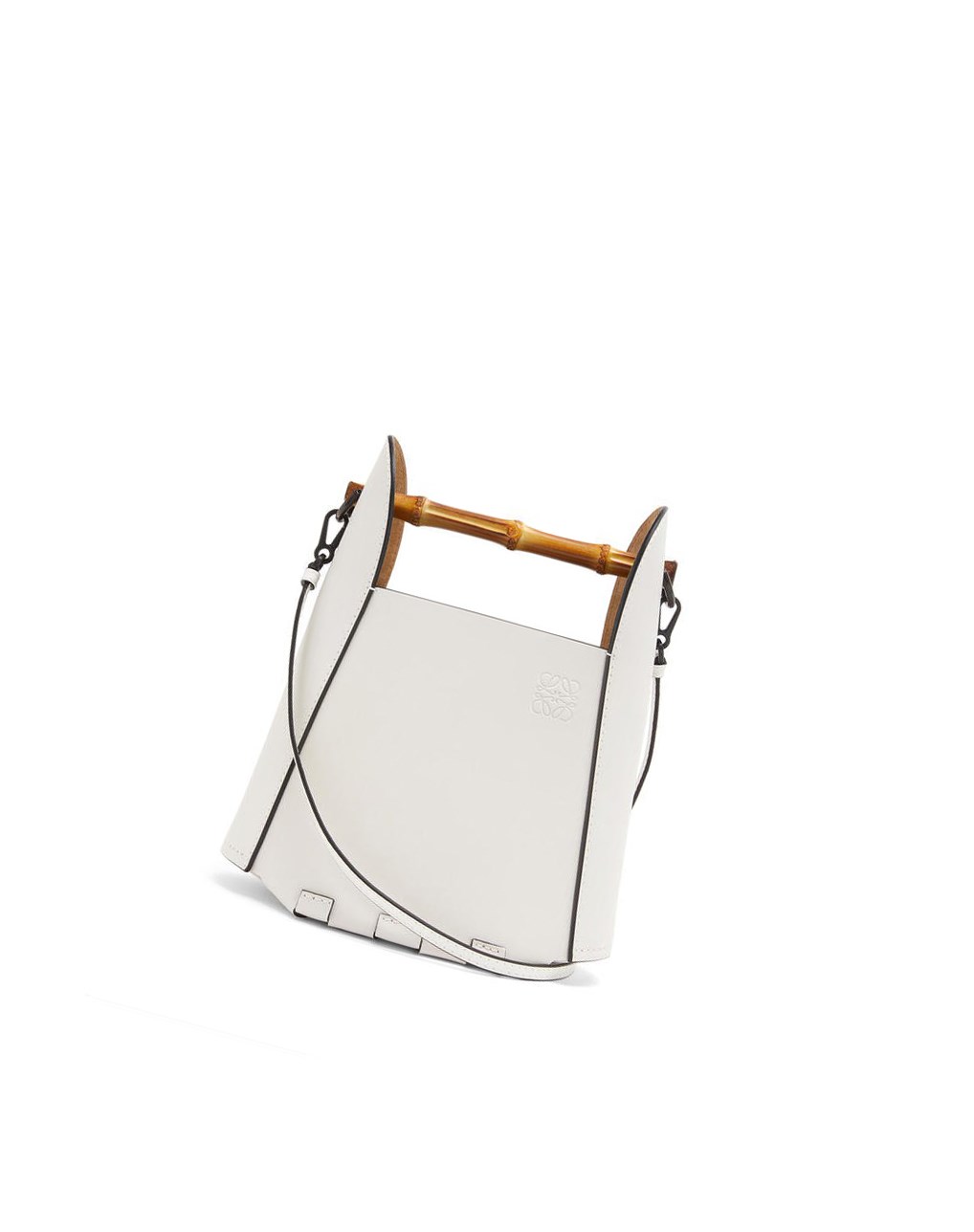 Loewe Bamboo bucket bag in calfskin Blancos | ERYXJ-6712