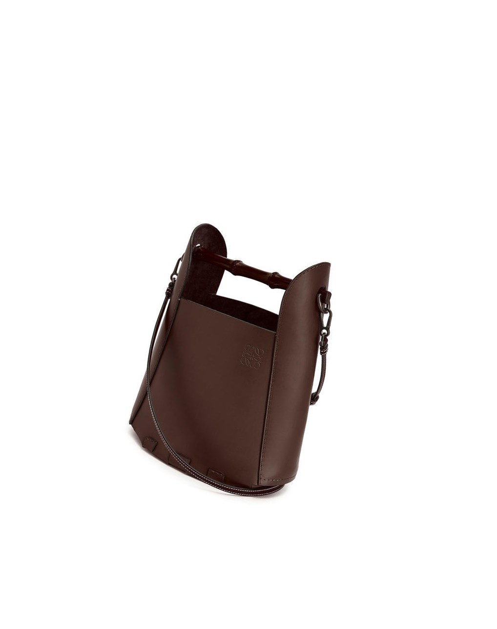 Loewe Bamboo bucket bag in calfskin Chestnut | TOVAE-6791