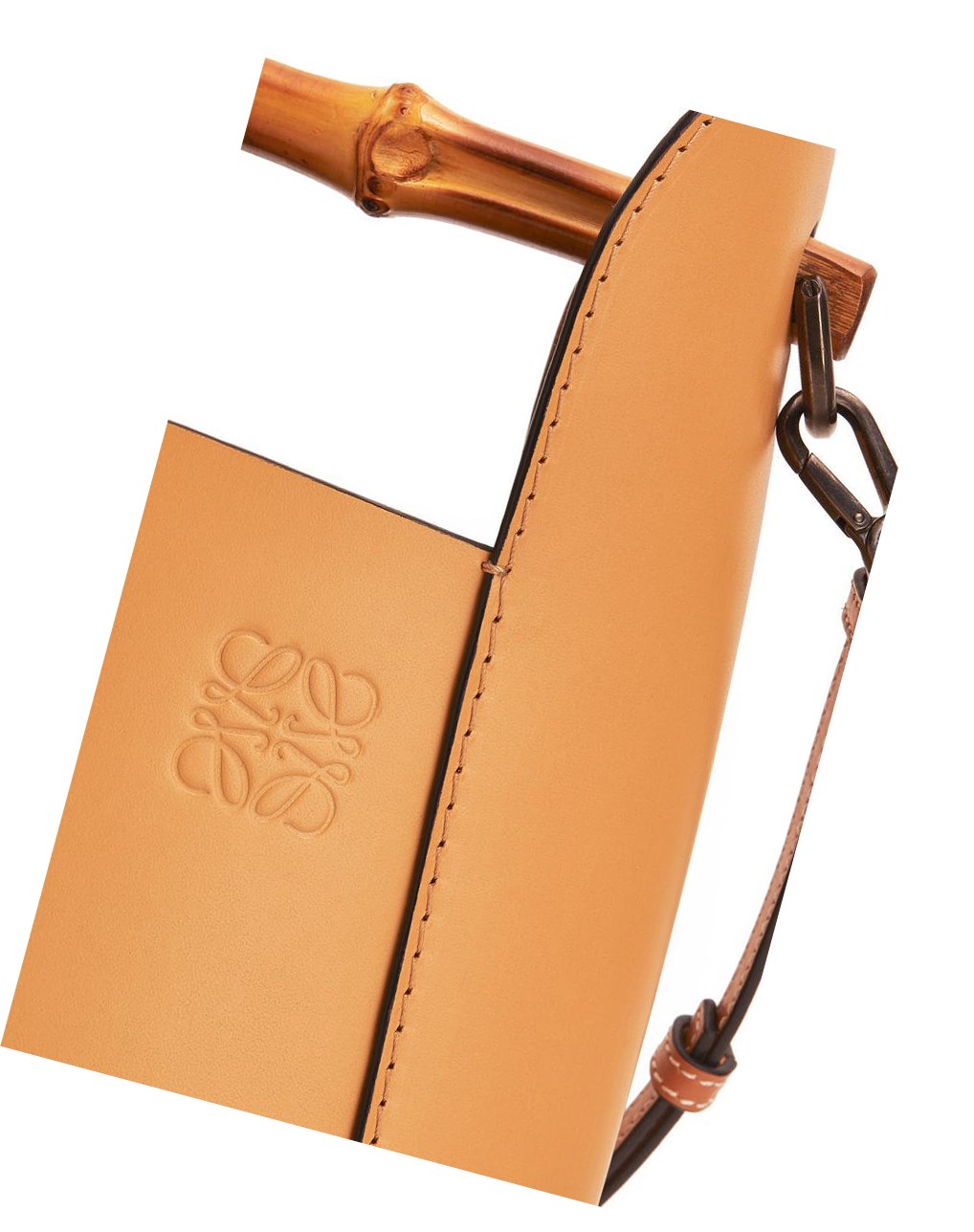 Loewe Bamboo bucket bag in calfskin Honey | HSVFR-1942