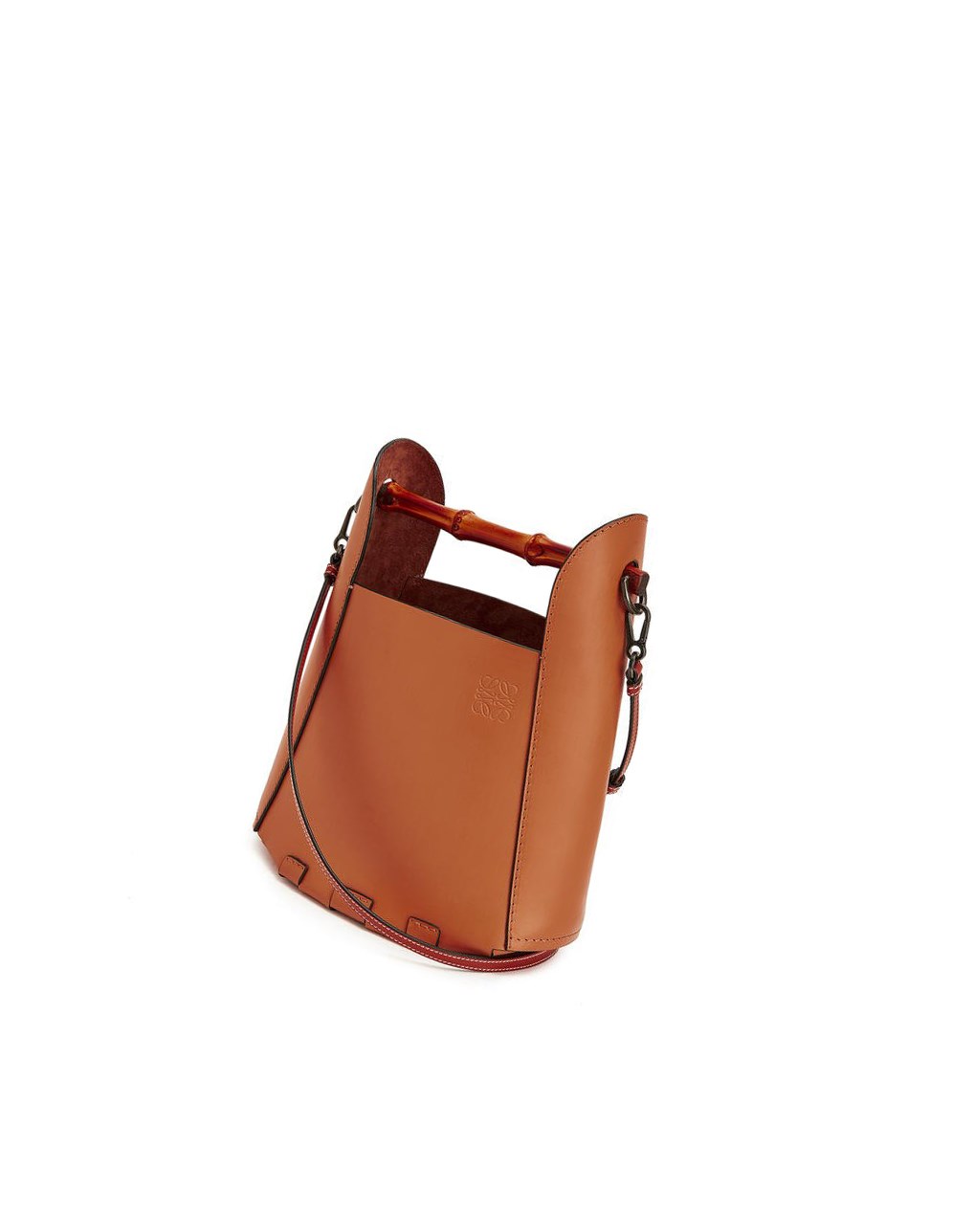 Loewe Bamboo bucket bag in calfskin Tan | LUICH-5836