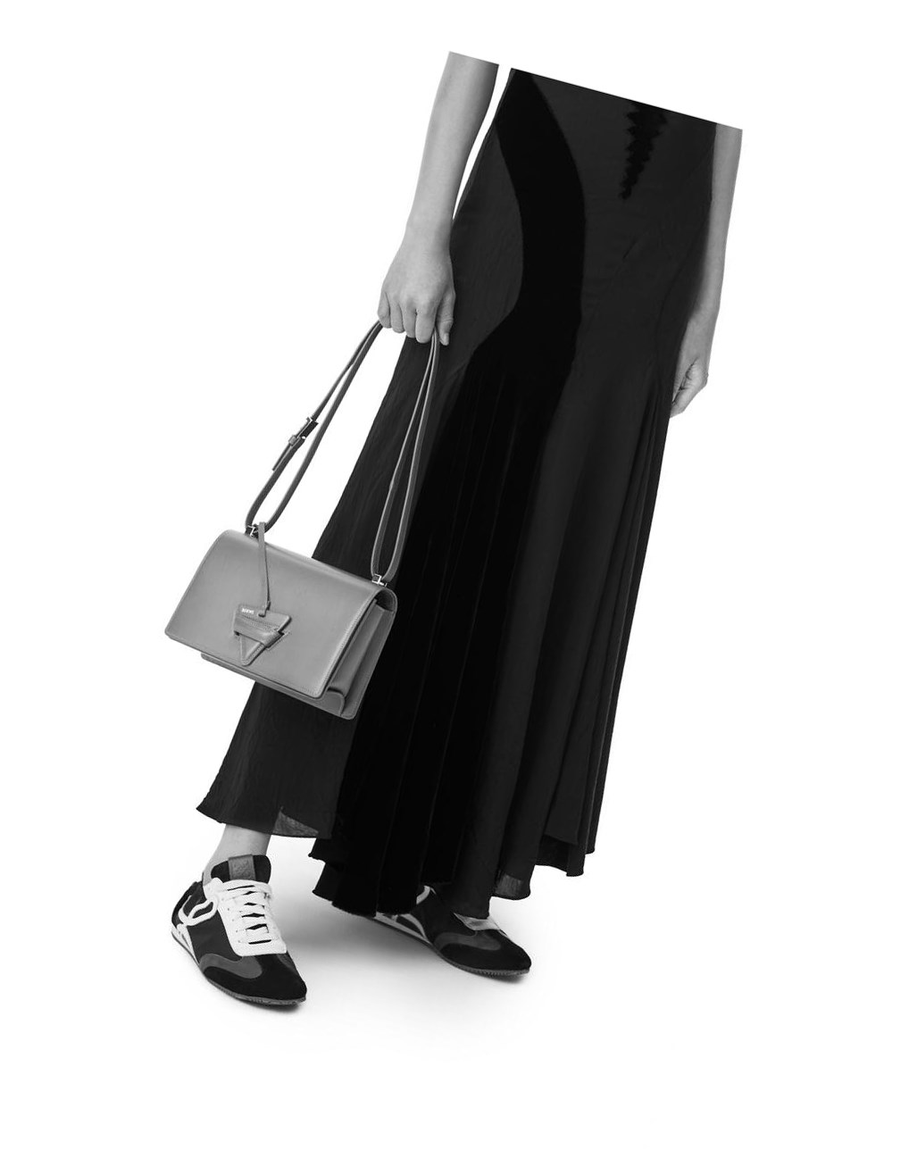 Loewe Barcelona bag in silk calfskin Kaki | UTDXV-3697