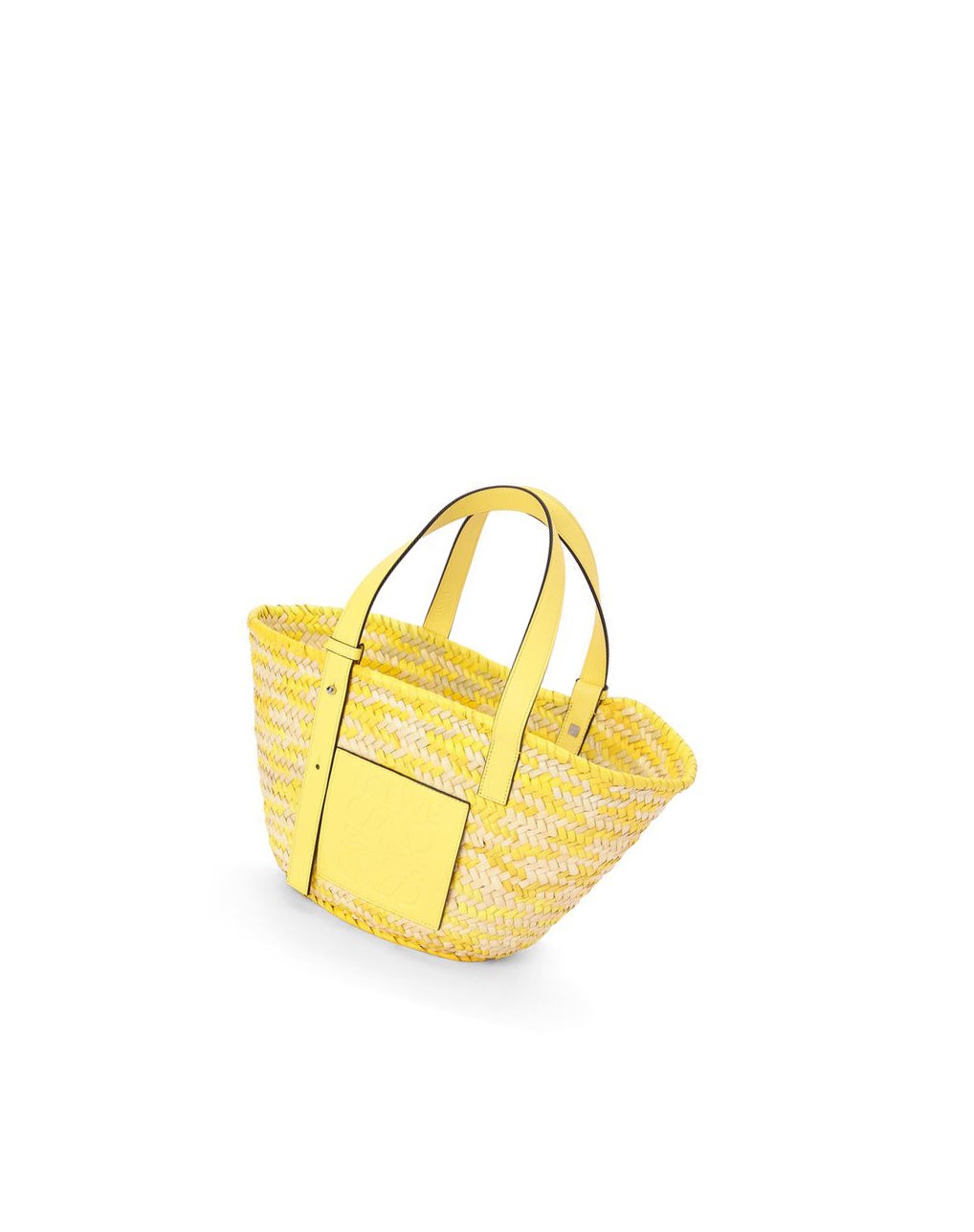 Loewe Basket bag in palm leaf and calfskin Azules | IUJQC-3457