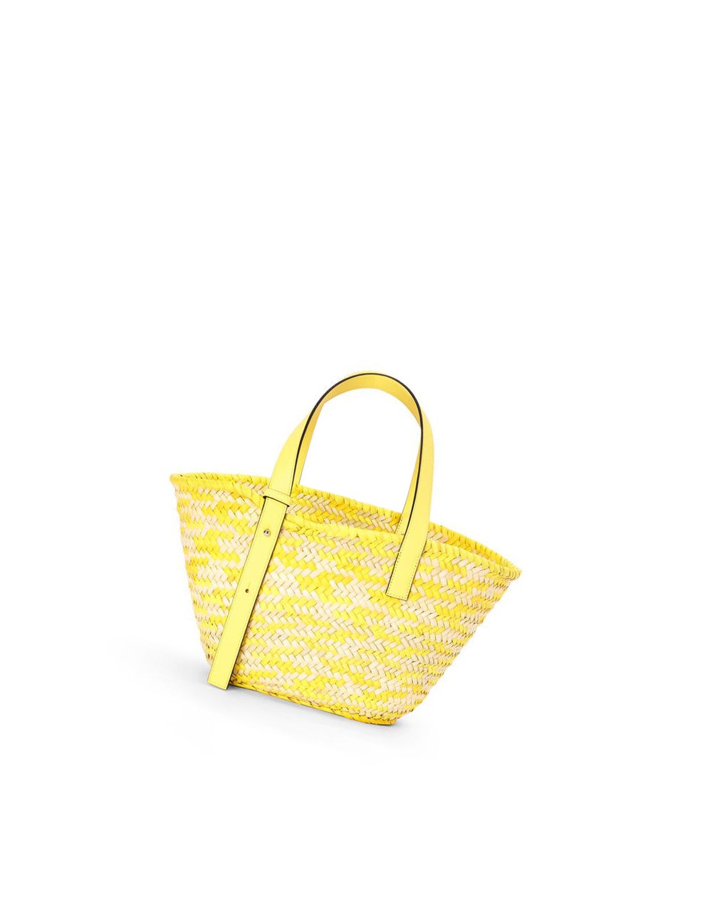 Loewe Basket bag in palm leaf and calfskin Azules | IUJQC-3457