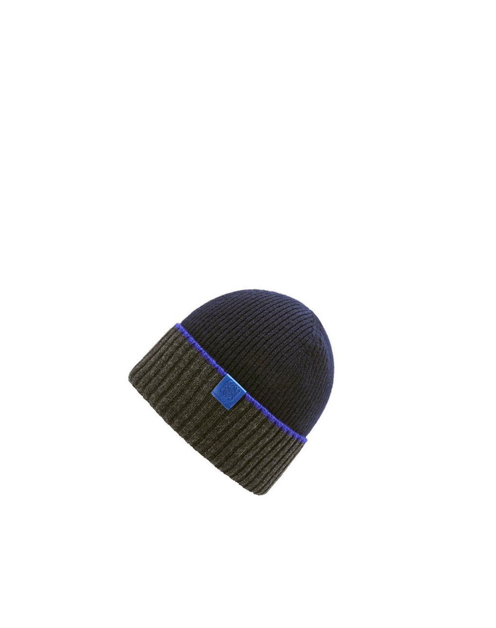 Loewe Beanie hat in wool Azul Marino Azules Grises | SGFQU-3215