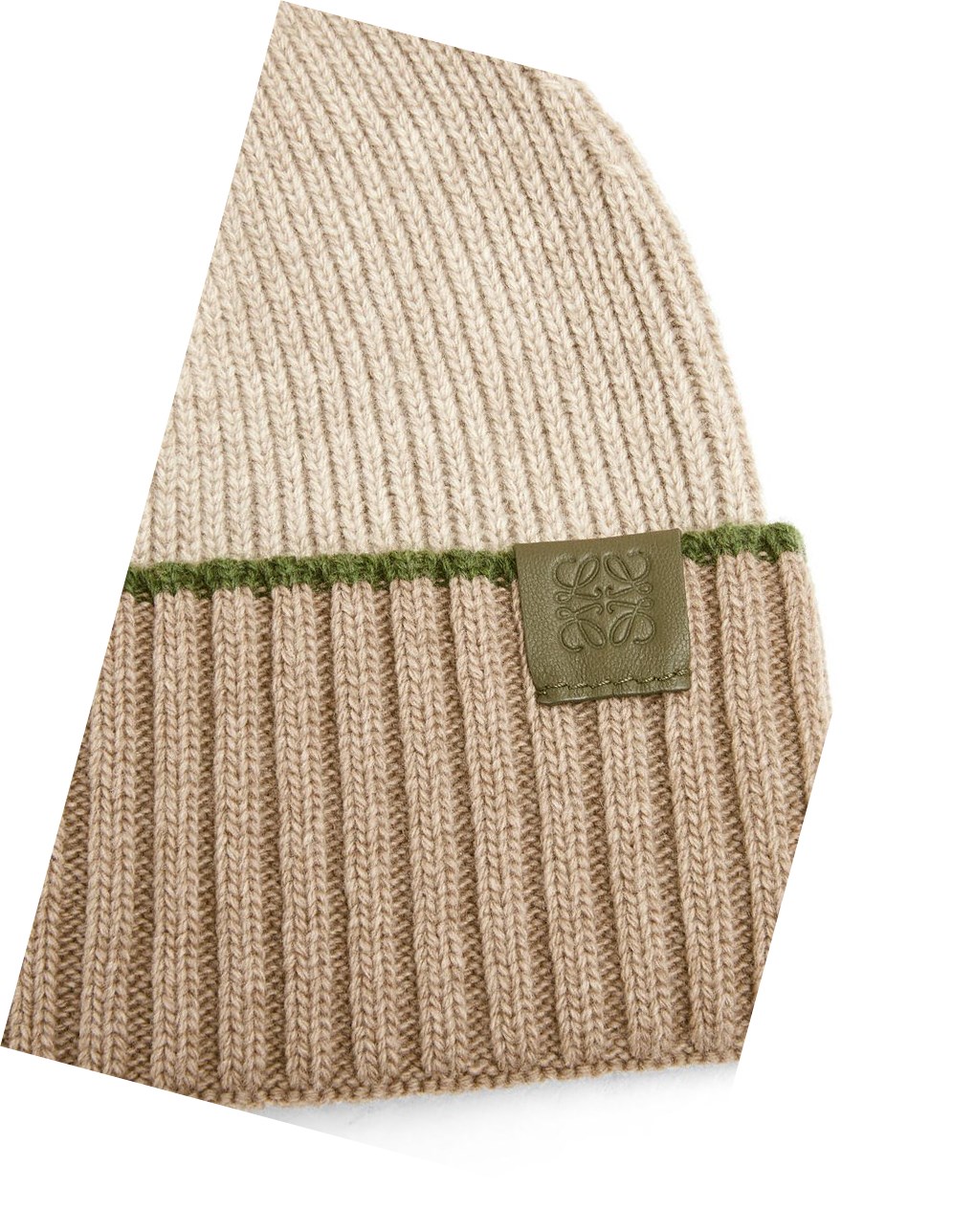 Loewe Beanie hat in wool Beige Verdes | MJVCP-9306
