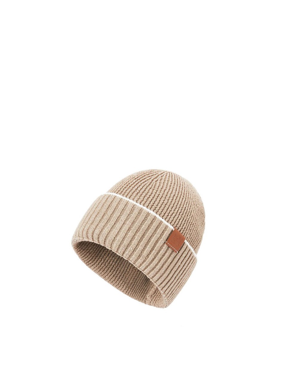 Loewe Beanie in linen and cotton Beige Blancos | ILGCO-0791