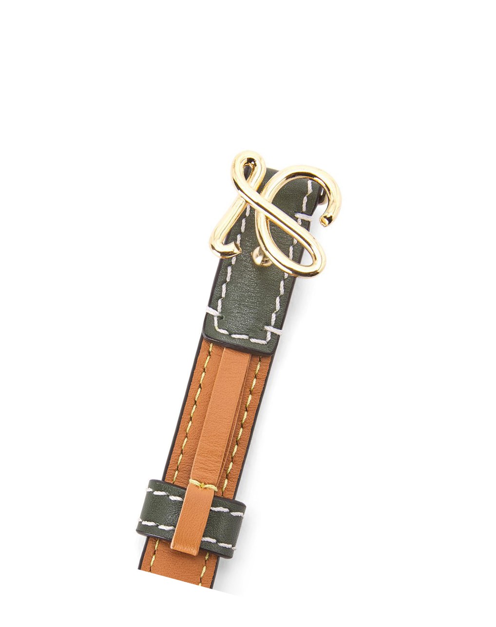 Loewe Belt in smooth calfskin Kaki Dorados | MWFHZ-3916