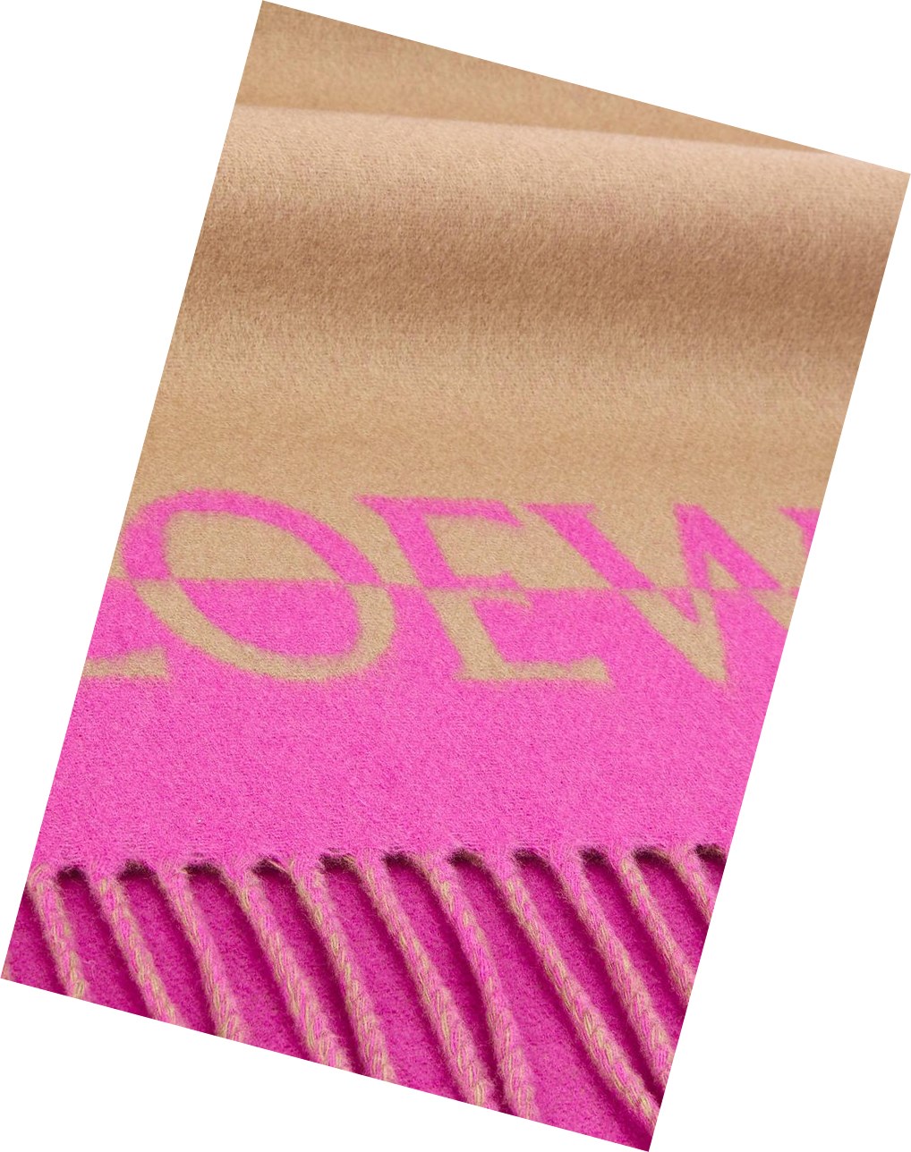 Loewe Bicolour LOEWE scarf in wool and cashmere Azules Rosas | TURMW-7469