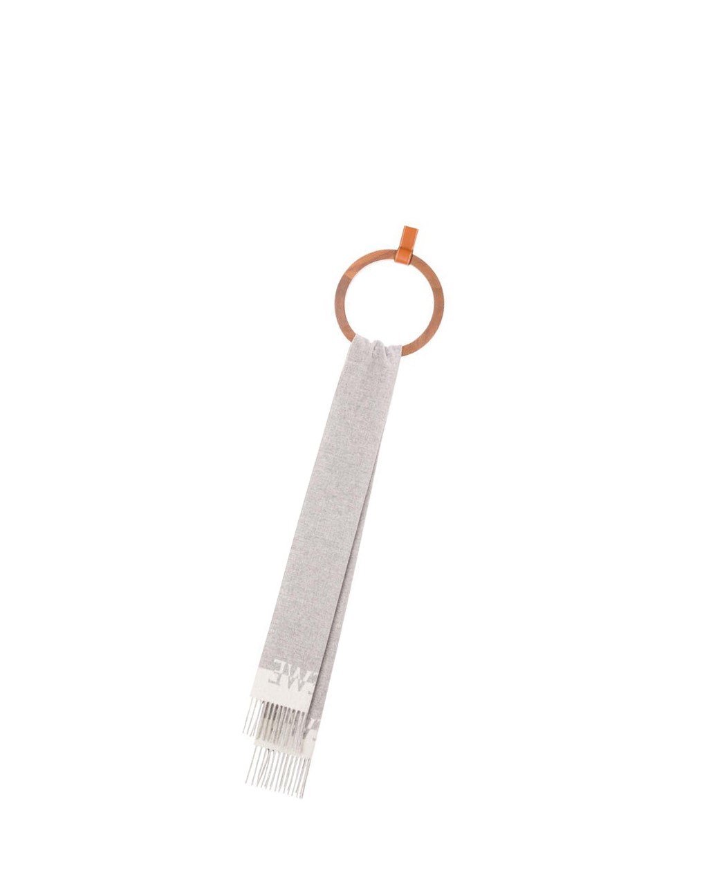 Loewe Bicolour LOEWE scarf in wool and cashmere Blancos Grises Claro | TWZGL-1428