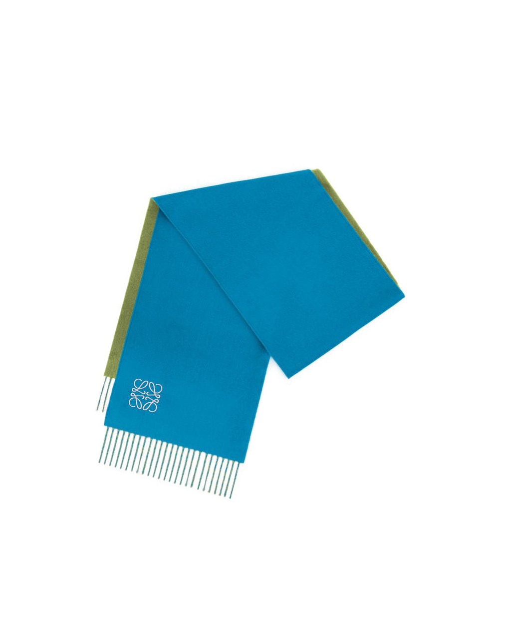Loewe Bicolour scarf in wool and cashmere Azules | JGQCZ-0968