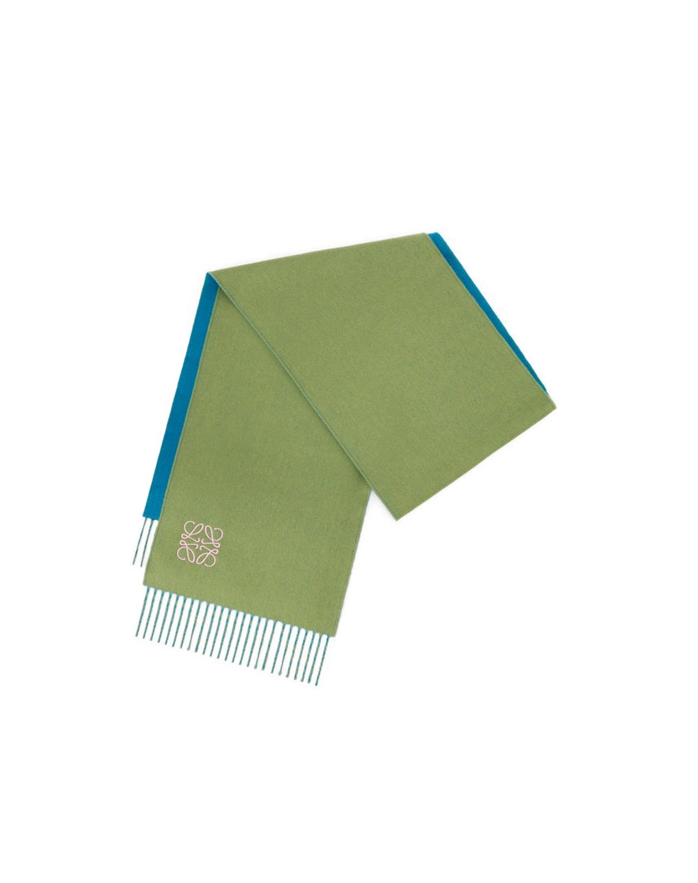 Loewe Bicolour scarf in wool and cashmere Azules | JGQCZ-0968