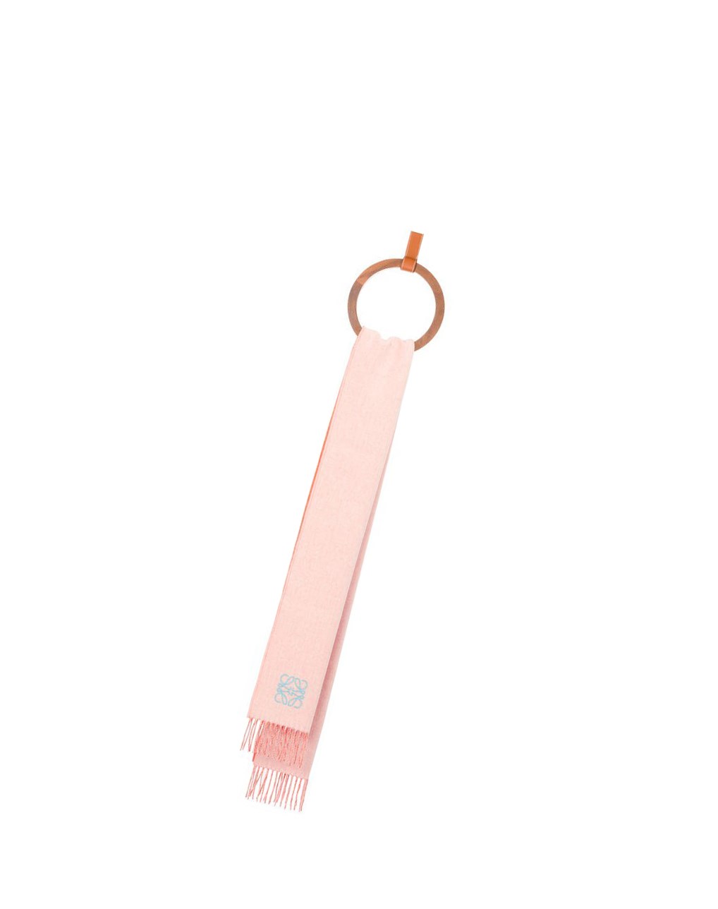 Loewe Bicolour scarf in wool and cashmere Naranjas Blancos | QWHIA-7580
