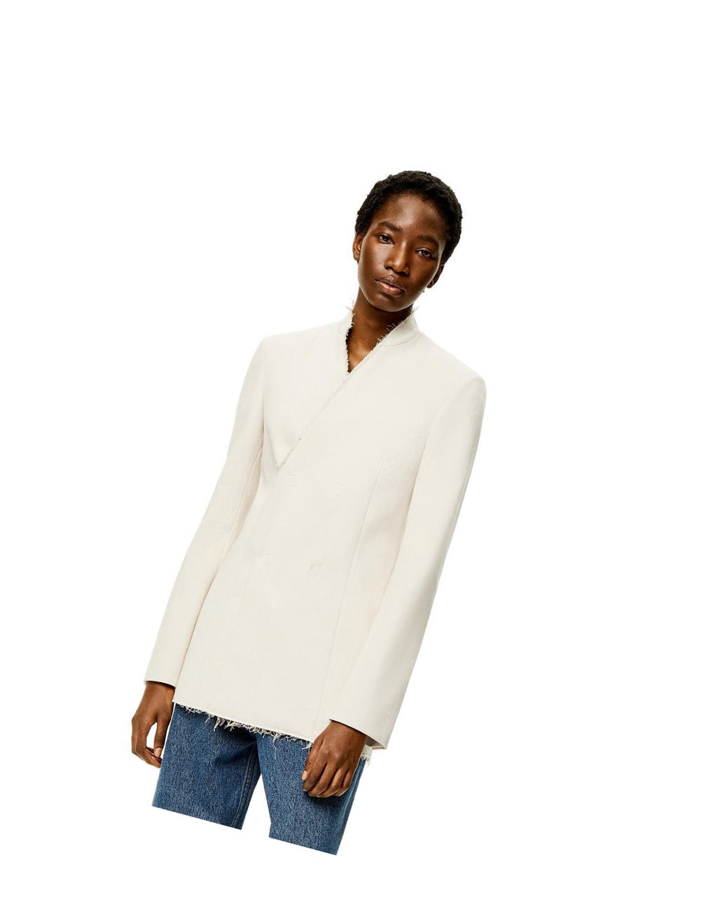 Loewe Blazer in denim Ecru | CPYHM-4197