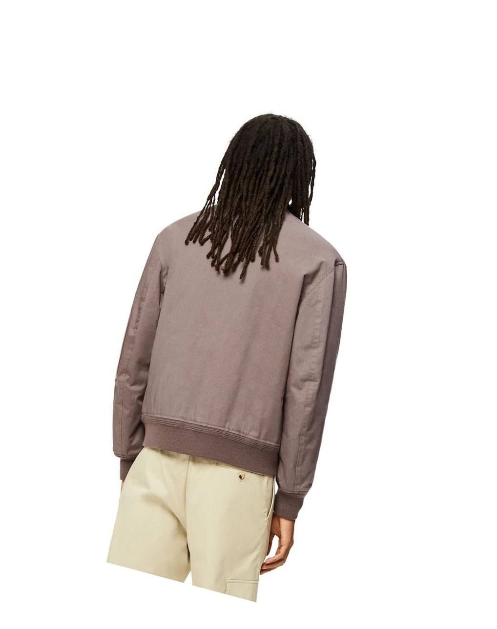 Loewe Bomber jacket in cotton Iron | CAITO-6278