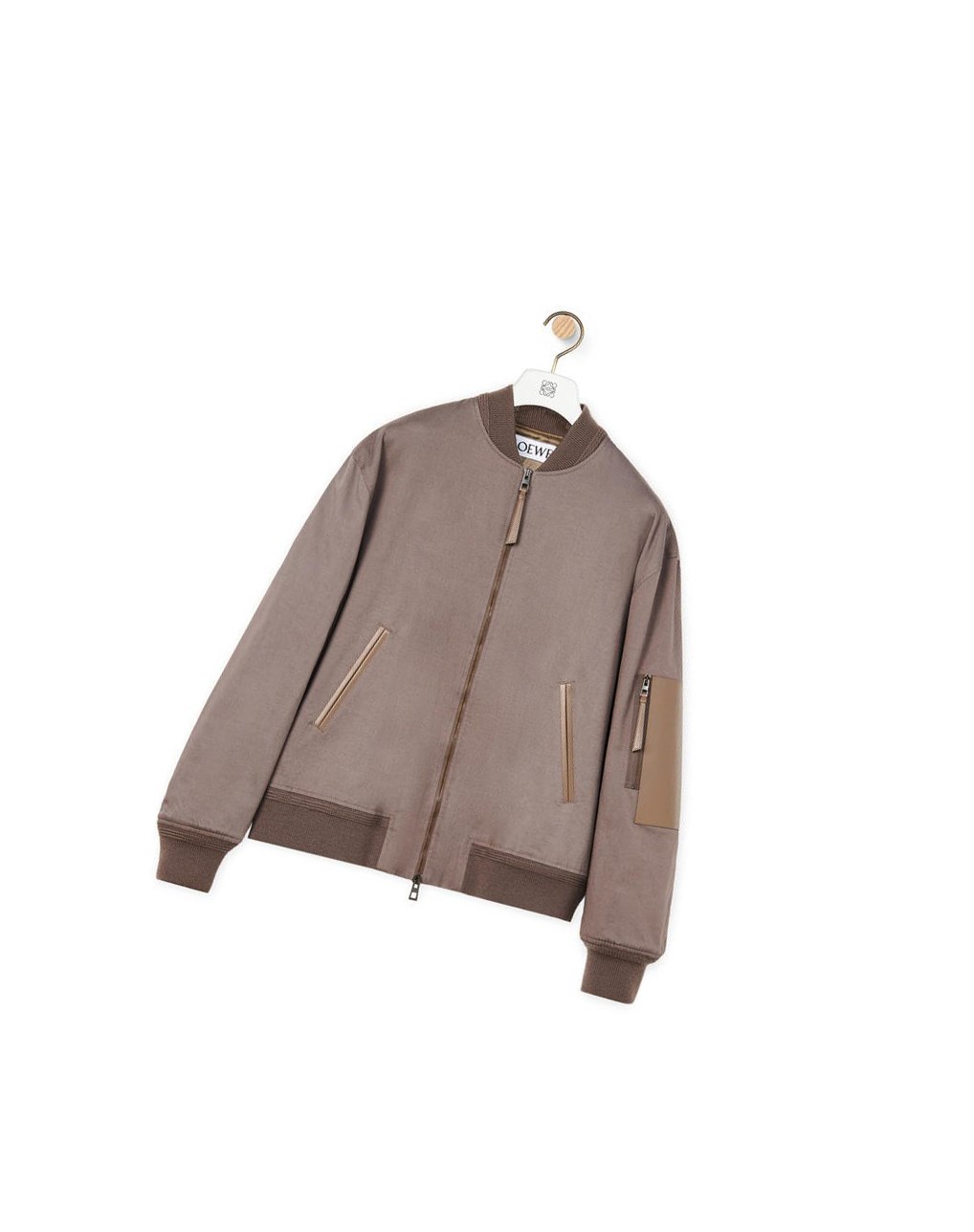 Loewe Bomber jacket in cotton Iron | CAITO-6278