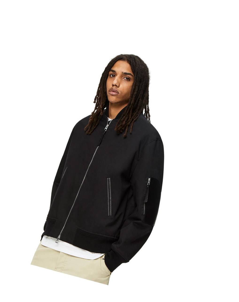 Loewe Bomber jacket in cotton Negros | BEGXK-9760