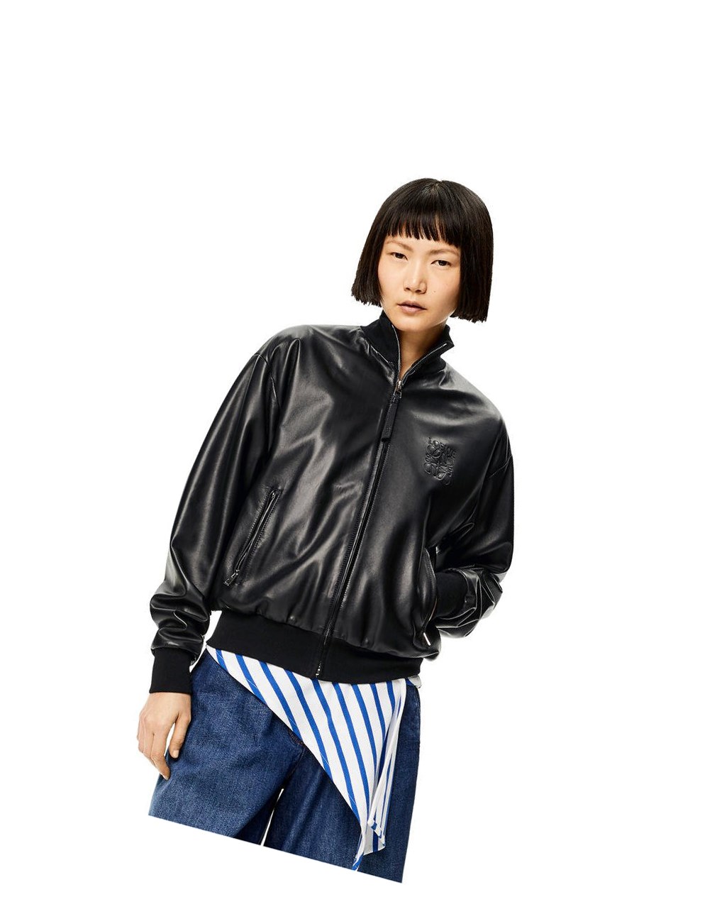 Loewe Bomber jacket in nappa Negros | HEIFO-8201