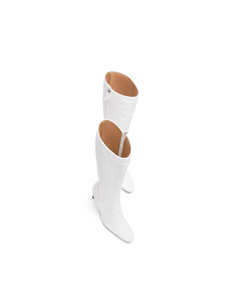 Loewe Boot in ripped denim Blancos | KRVMH-8916