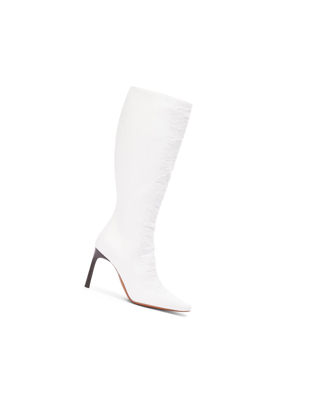 Loewe Boot in ripped denim Blancos | KRVMH-8916