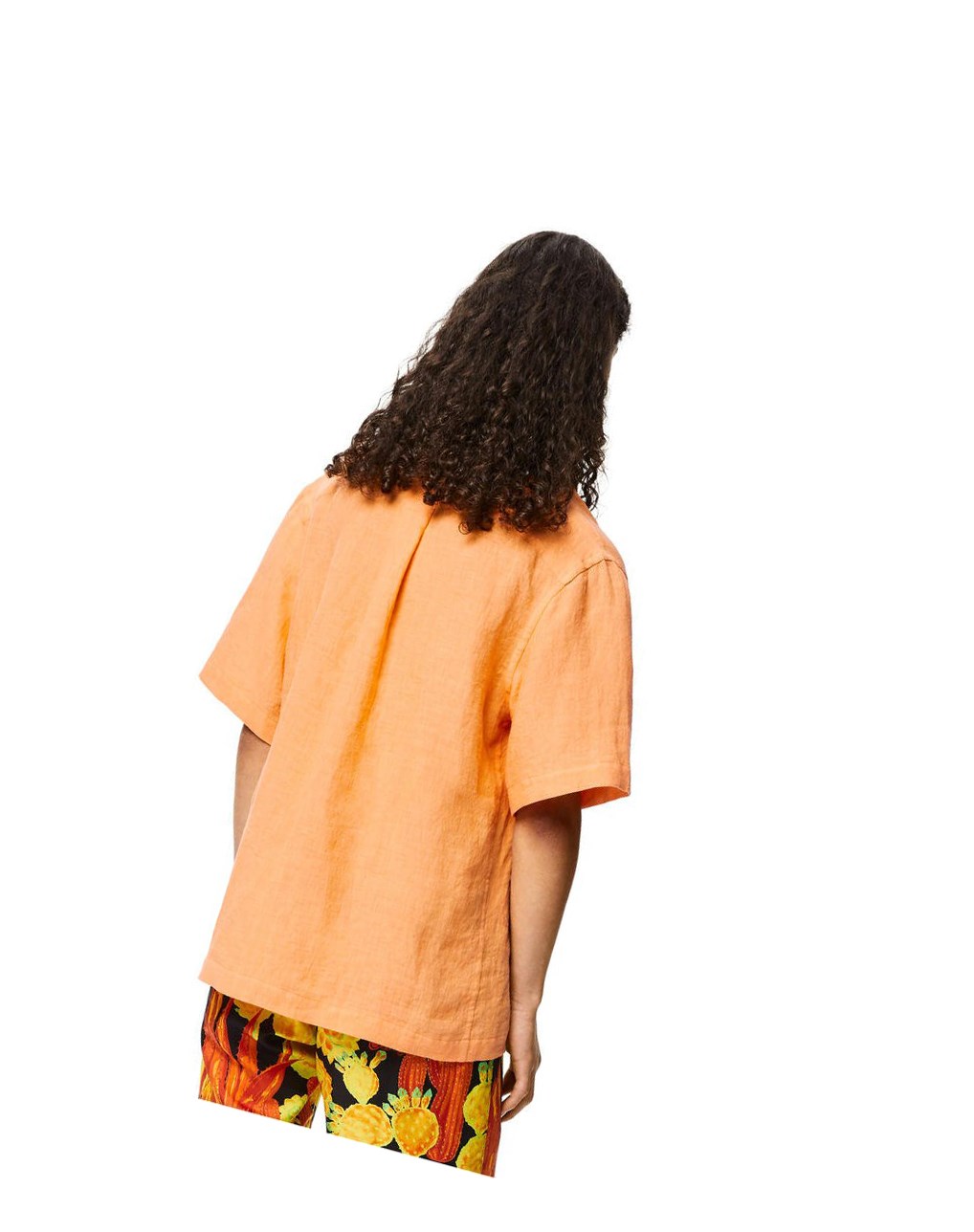 Loewe Bowling shirt in linen Mandarin | ZRVYA-6580