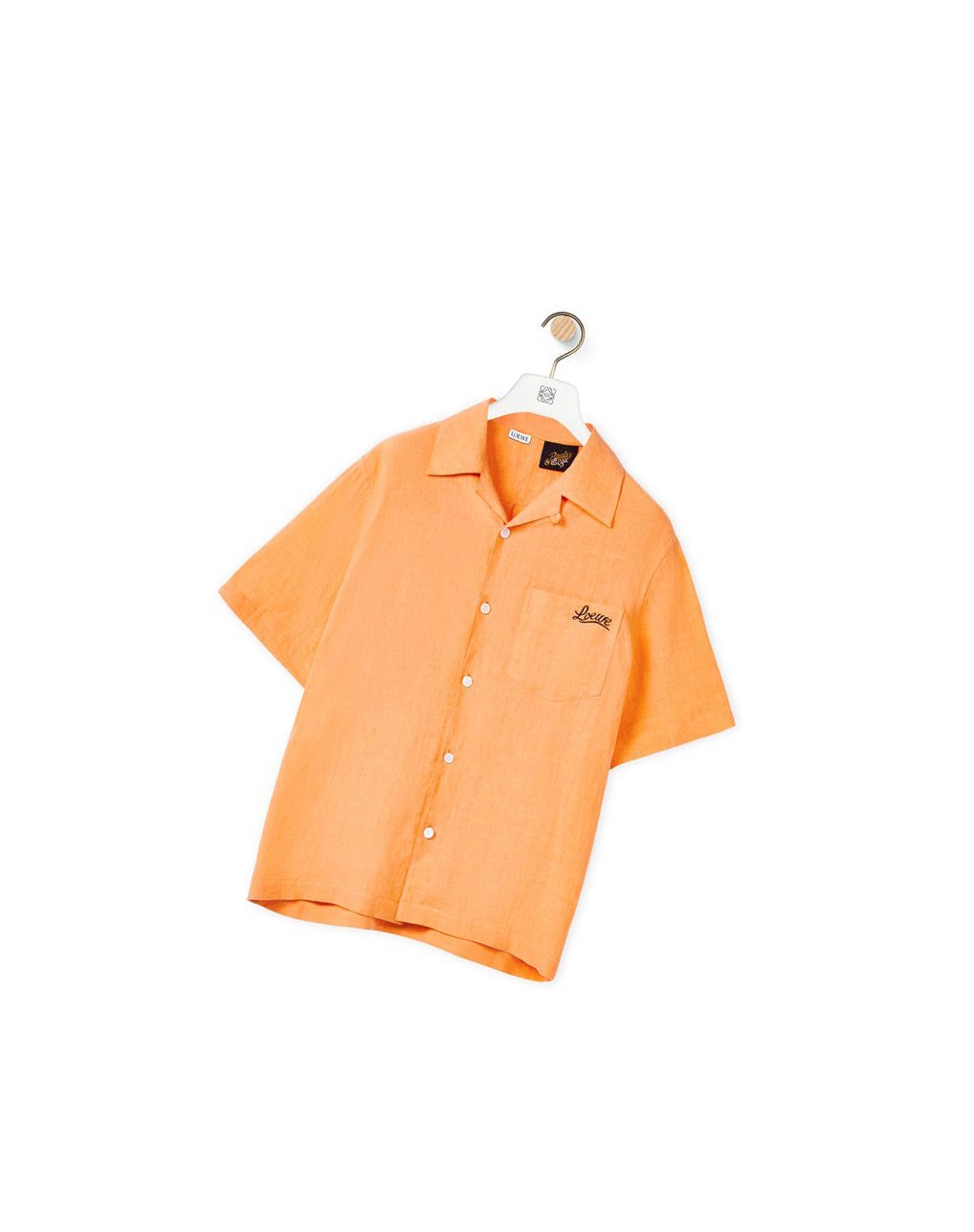 Loewe Bowling shirt in linen Mandarin | ZRVYA-6580