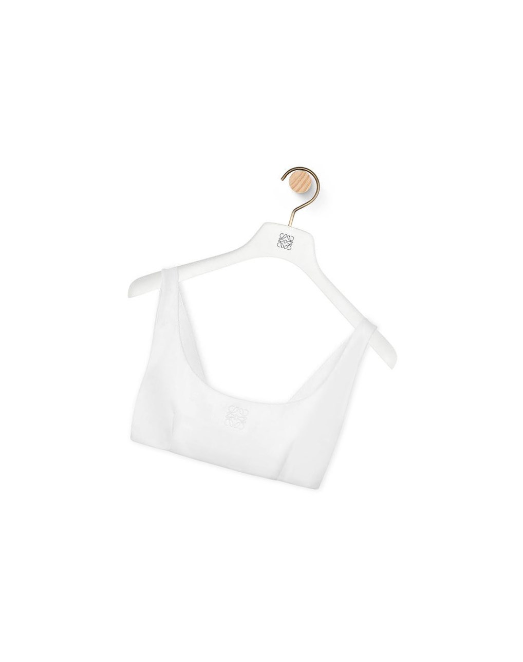 Loewe Bra top in cotton Blancos | LPCSW-4328