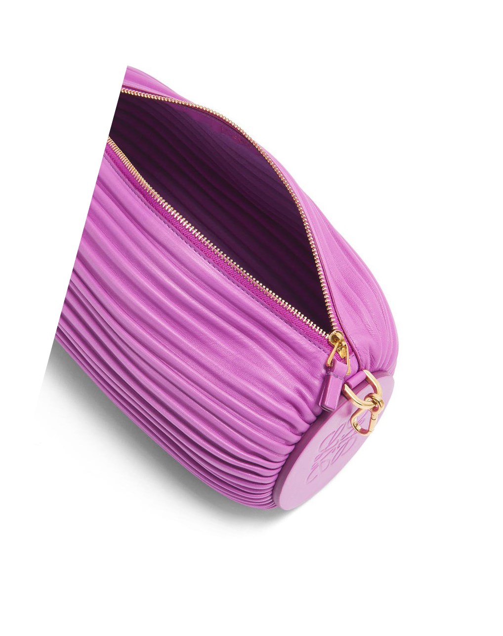 Loewe Bracelet pouch in nappa calfskin Morados | JFWXT-7054
