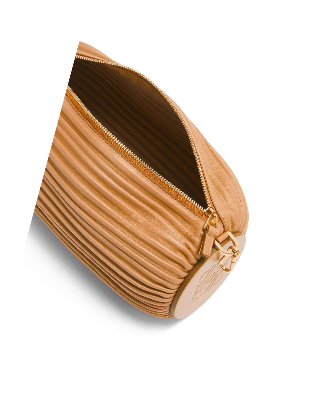 Loewe Bracelet pouch in nappa calfskin Warm Desert | XVKSG-9463