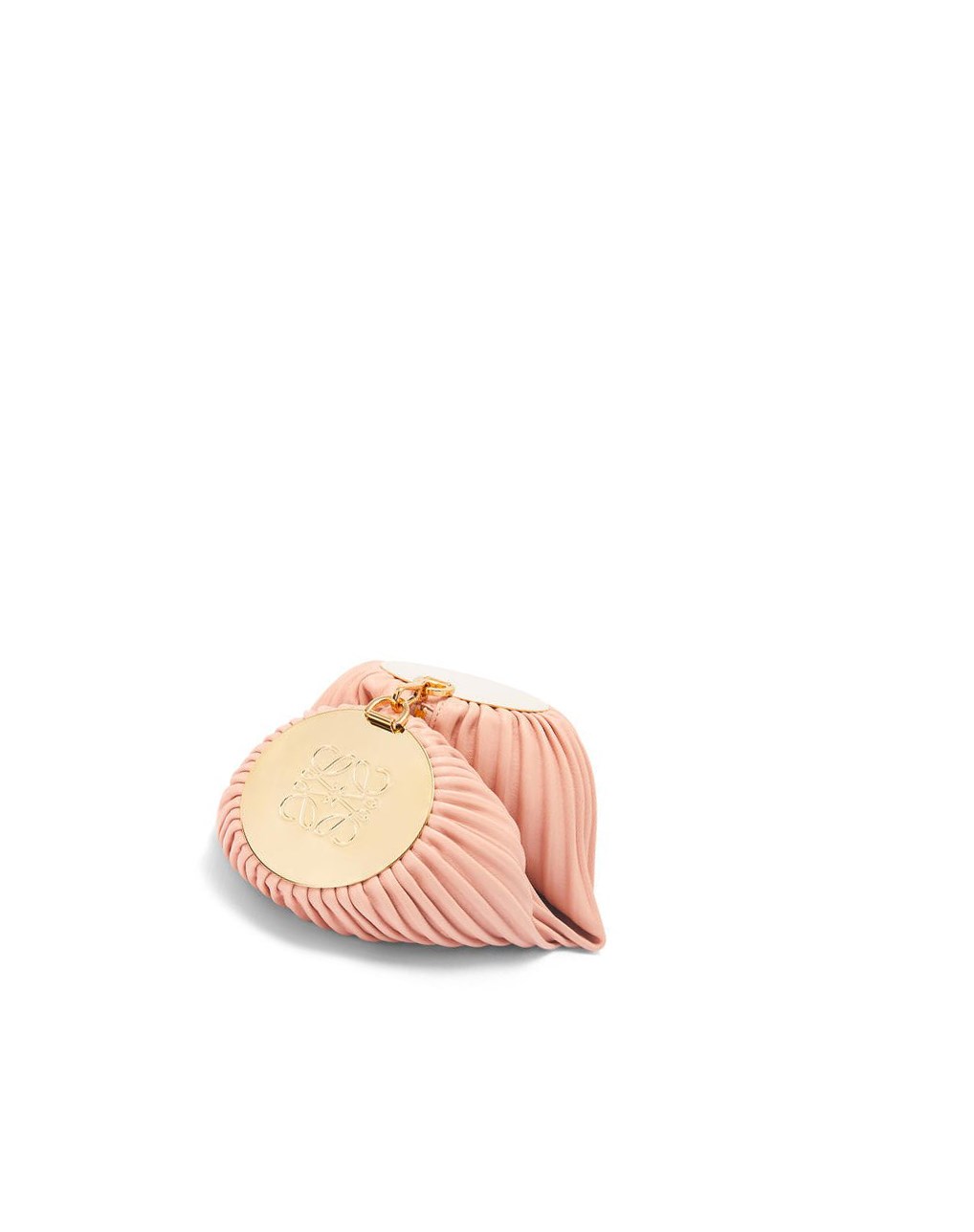 Loewe Bracelet pouch in nappa calfskin and brass Rosas | YXCLK-8507
