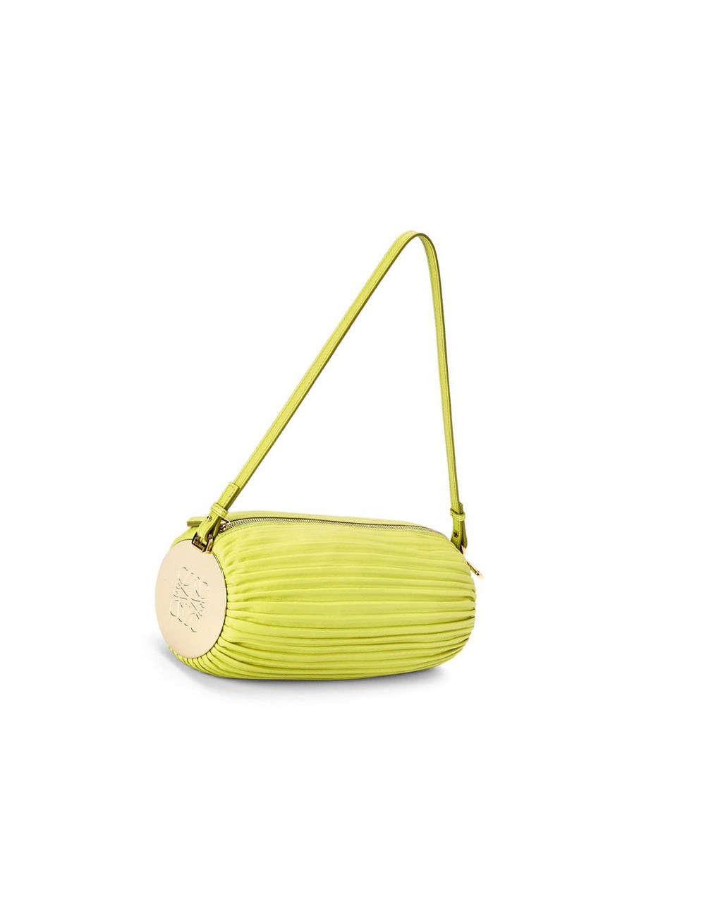 Loewe Bracelet pouch in pleated nappa Amarillos | IUVZM-1570